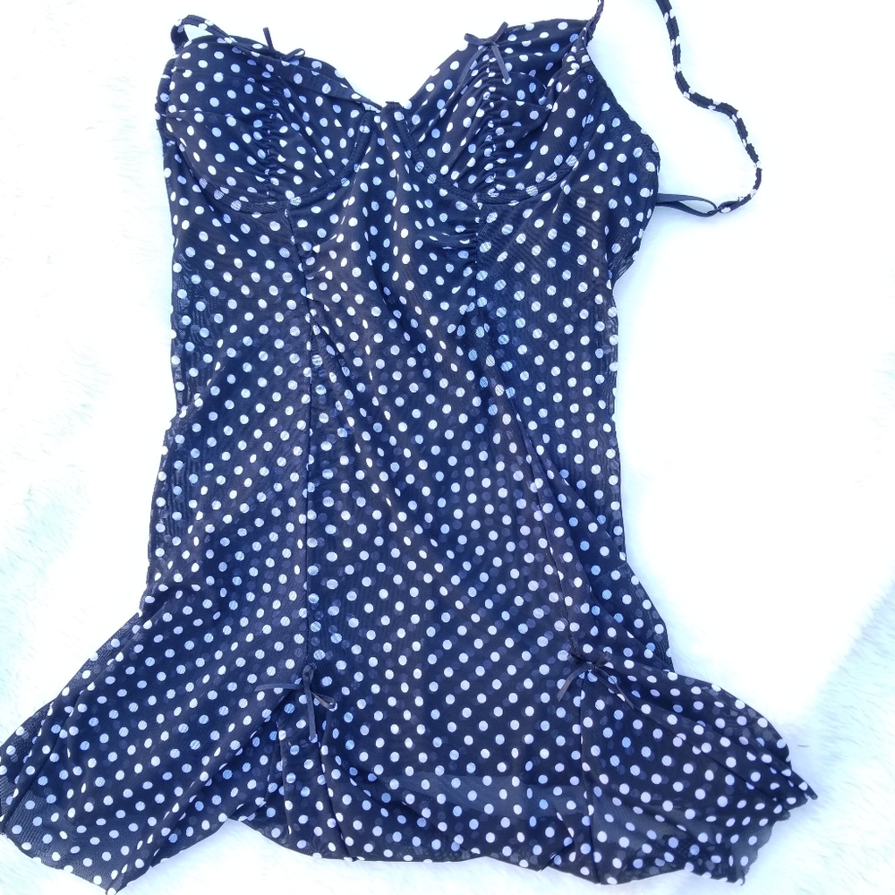 Rampage polka dot baby doll size Medium